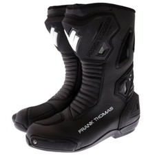 Frank Thomas Pulse Racing Motorcycle Sports Boots Black