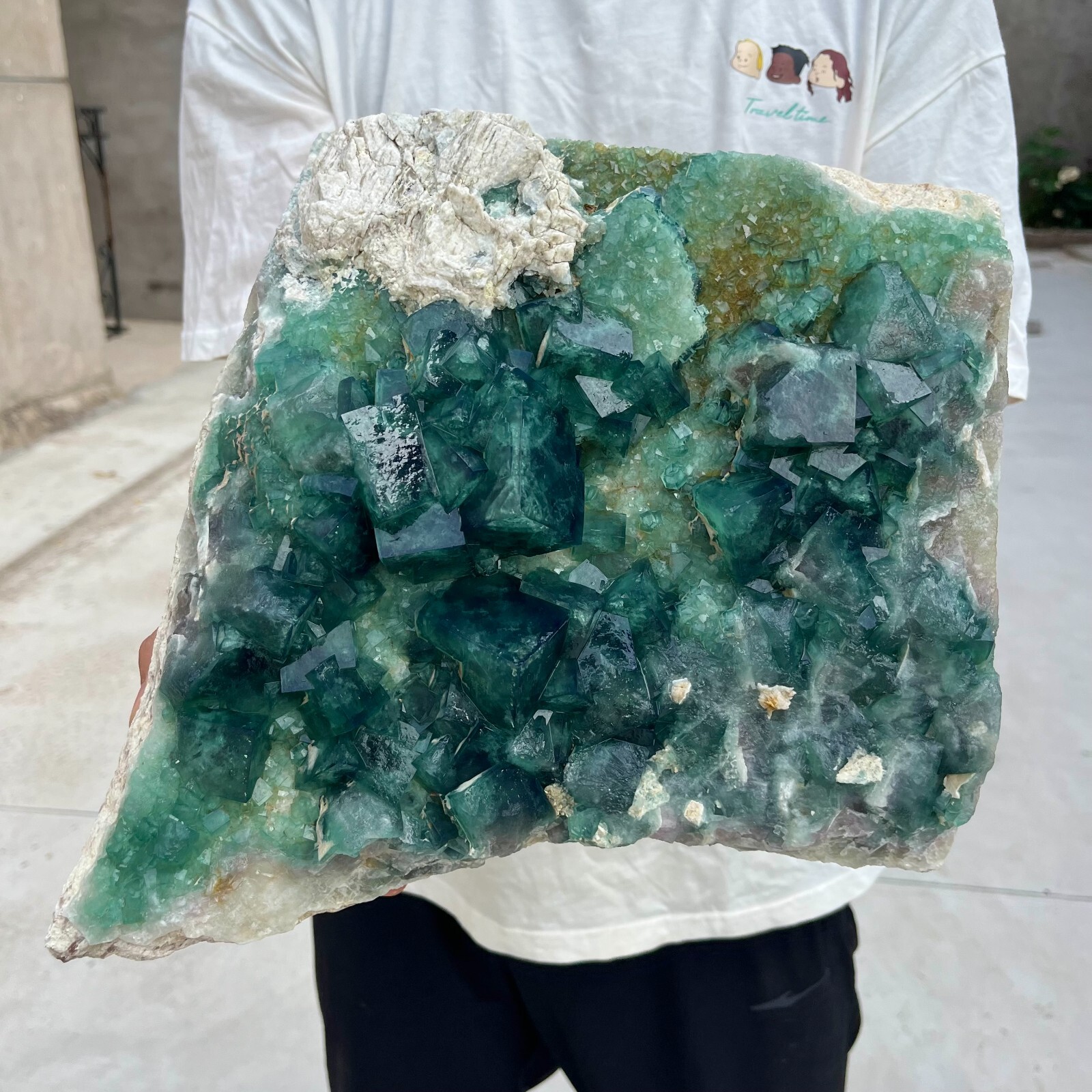 27.3lb Natural Green Fluorite Quartz Crystal Cluster Healing Specimen No Tariff