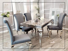 Marble Dining Table & Chairs.  Top Class/Style. Dine & Entertain like King/Queen