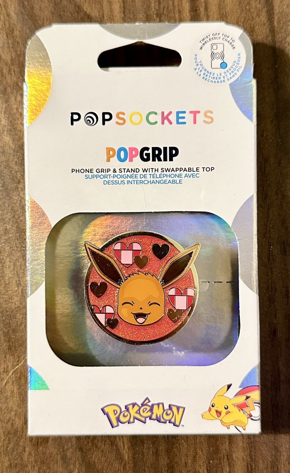 Popsocket Pokemon [Eevee XOXO] Enamel BRAND NEW Phone Grip Holder-image
