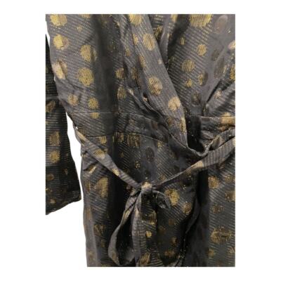 NWT ModCloth Golden Record Party Wrap Dress XS Black Gold Tie Waist Retro Chic | eBay NWT ModCloth Golden Record Party Wrap Dress XS Black Gold Tie Waist Retro Chic | eBay