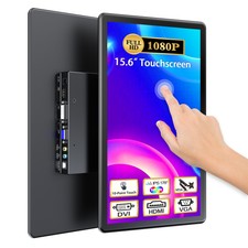 UPERFECT 15.6" Touchscreen Monitor 1080P DVI VGA 16:9 w/VESA For Raspberry Pi
