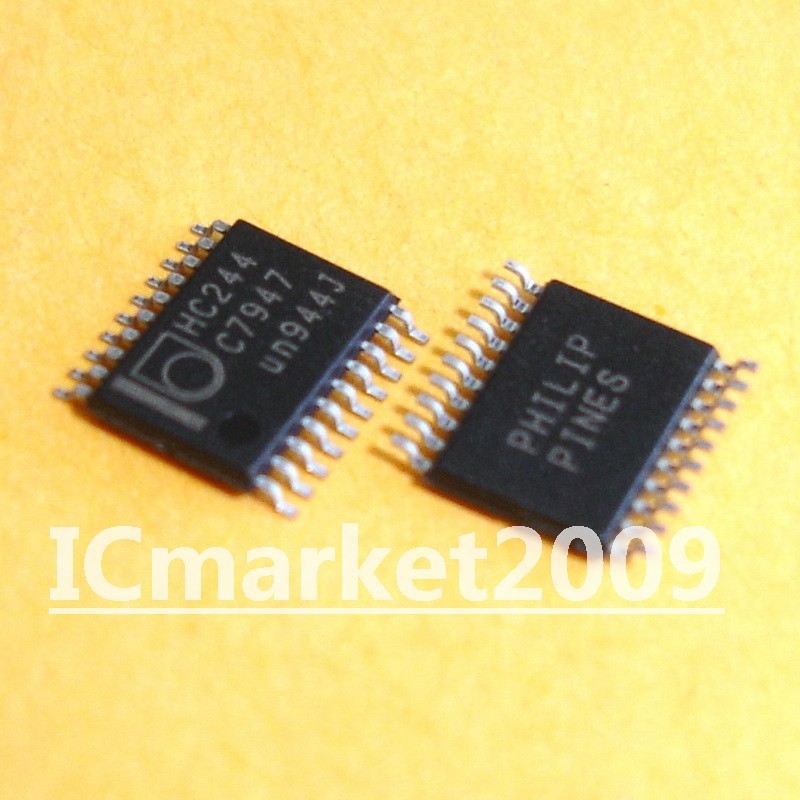 カズト出品 100 PCS 74HC244PW TSSOP-20 74HC244 HC244 Octal Buffer/Line Driver