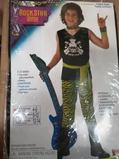 Forum Novelties Punk Rock Star Dude Size Small 4-6 Boys