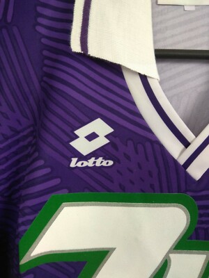 Fiorentina Jersey Deadstock 1992 1993 Home Long Sleeve Shirt