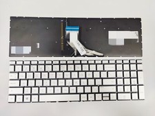 Silver Backlit Keyboard For HP 15-DA 15-DB 15-DF 15-DX 15G-DR 15-CR 15-CS 255 G7