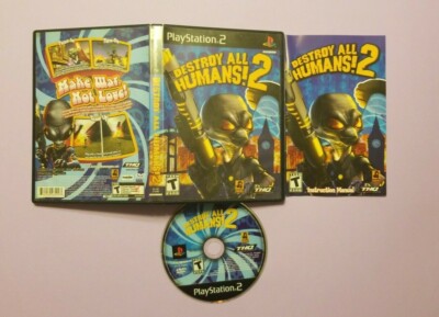 Destroy All Humans 2 -- Sony PlayStation 2 PS2 -- C+ CONDITION