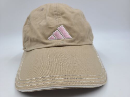 Youth Adidas Strapback Adjustable Hat Cap Baseball Golf Girl Child Brown Pink - Picture 2 of 13