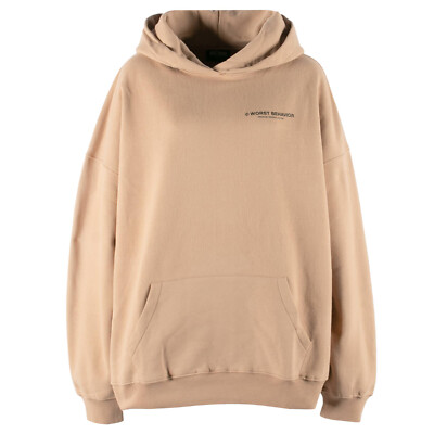 WORST BEHAVIOR Damen Oversize Kapuzenpullover Hoodie Freedom Men