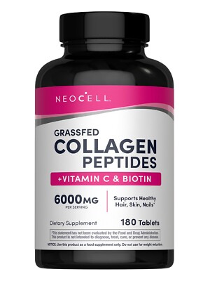 NeoCell Super 3G Collagen Vitamin C & Biotin 180 Tablets