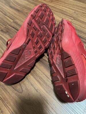 Nike Mens Air Huarache 318429-660 Red Mesh Trail Running  display picture 1