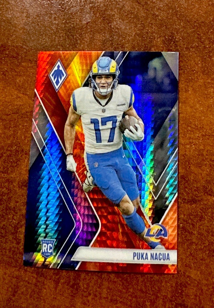 2023 Panini Phoenix Puka Nacua Fire Burst Rookie SP /340 Rams RC Card #200