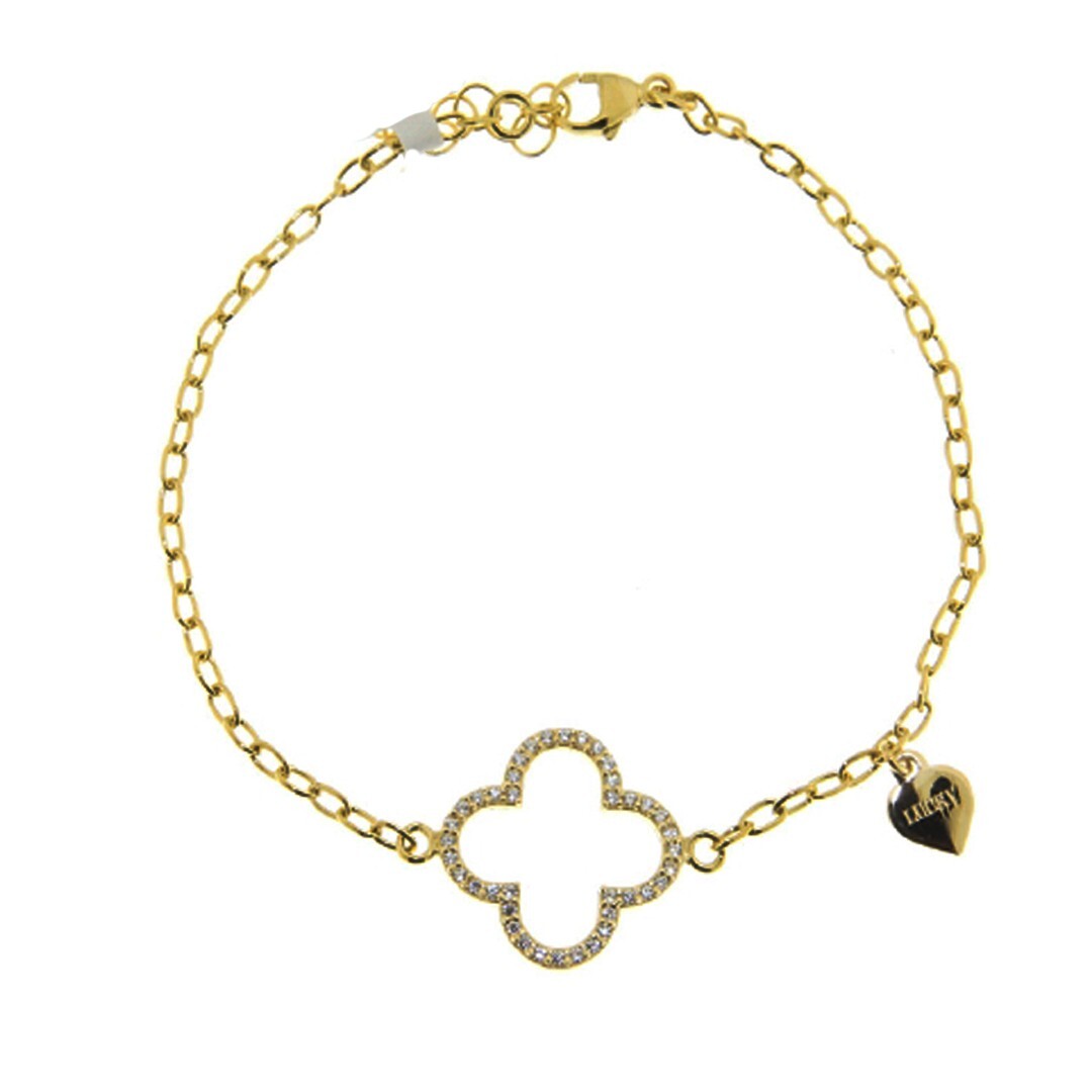 COAI Bracciale Doppio Giro In Pietre Naturali Di Granato Con Amuleto Quadrifoglio In Argento 925 - Portafortuna Elastico - 6