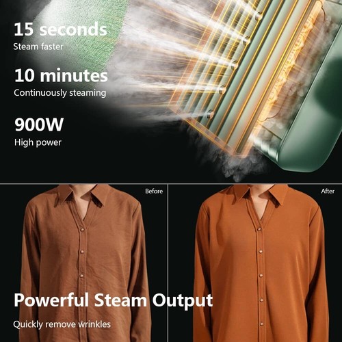 Nesugar Steamer for Clothes Portable Mini Travel, 0.8Lbs Light,15S Fast Heat-Up - Picture 4 of 15