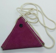 Moroccan Handmade Small Purple Wallet Coin Genuine Leather Velvet Pocket Unisex