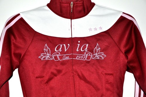 Avia Cheerleading Rio Red Full Zip Waist Length Youth Girls Jacket Sz Large NWT - Picture 2 of 3