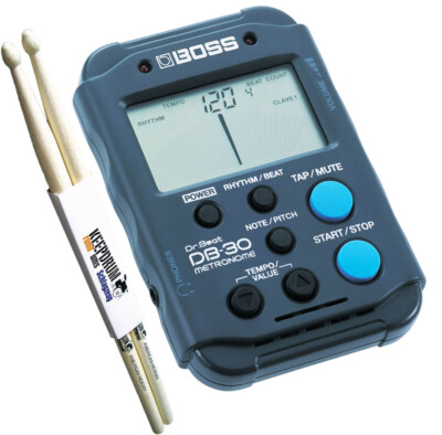 Boss DB-30 Dr Beat Metronom + Drumsticks