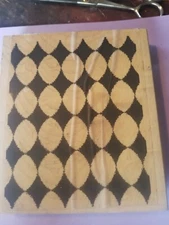 American Art Stamp S8018 oval background rubber wood mounted stamp