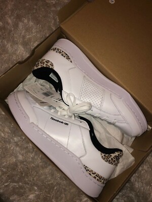 Reebok AD Court Sneaker in Weiß mit Leopardenmuster Neu sonst: 90 