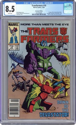Transformers #10N CGC 8.5 Newsstand 1985 4419750005