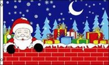 CHRISTMAS SANTA VILLAGE fl609 holiday north pole new festive elf chimney stars