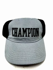 Champion Sports Hat Cap Fitted Boys Gray Mesh Back B178