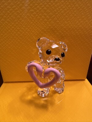 Swarovski Crystal Kris Bear Una Bear, Pink, 5665436 BNIB