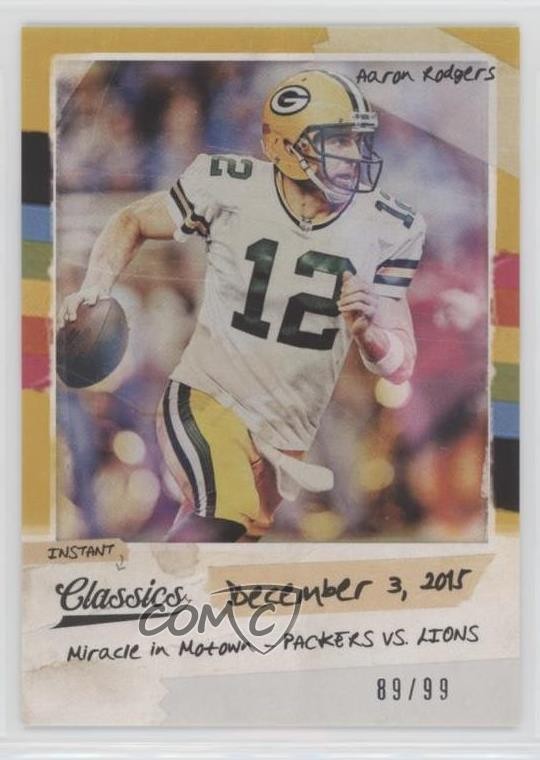 2018 Panini Classics Instant Classics Gold 89/99 Aaron Rodgers #2 2on