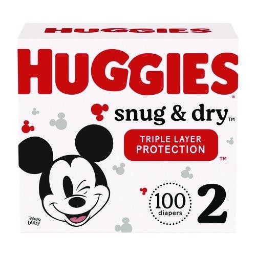 Huggies Snug and Dry Diapers, Size 2, 12 lbs to 18 lbs, 116/