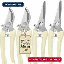 4PACK Pruning Shears, Stainless Steel Garden Shears, Sharp Handhled Gardening Sc