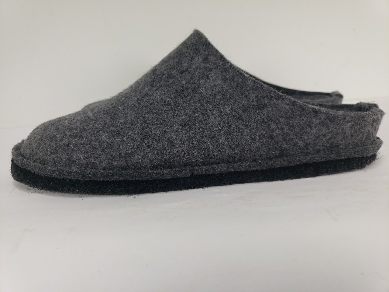 SAOLA NUOVE PANTOFOLE HAFLINGER PURA NUOVA LANA FELTRO GRIGIO SUOLA MORBIDA SCARPE DONNA 39 USA 8