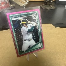 2025 Panini Donruss Rated Prospects Nick Kurtz #154 Pink Laser /79 RC Rookie