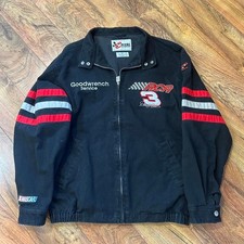 Vintage 90s Dale Earnhardt Sr 3 Chase Authentics NASCAR Racing Jacket M