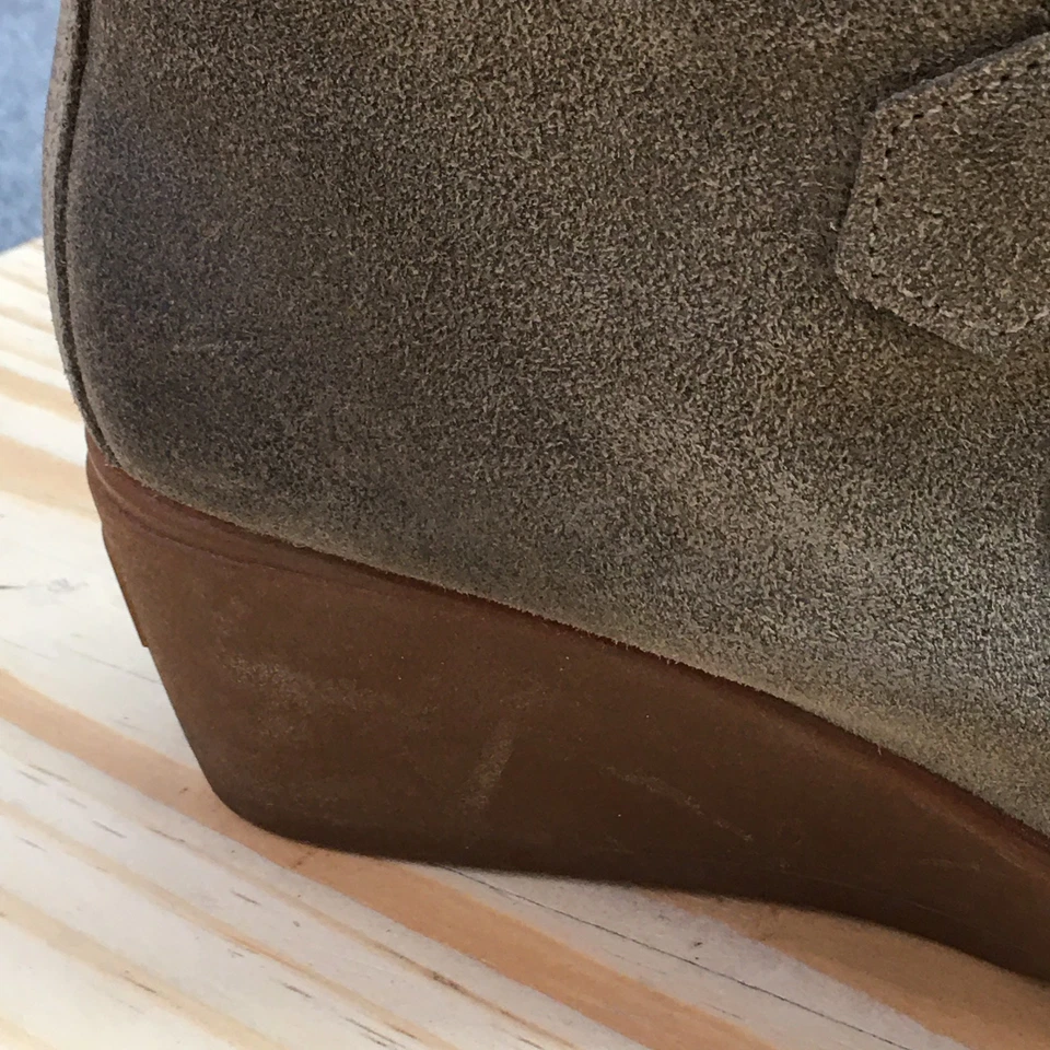 Sorel Botas Mujer 8.5 Toronto Botín Verde Con Cordones Tacones de Cuña NL2115-245 Foto 3 de 4