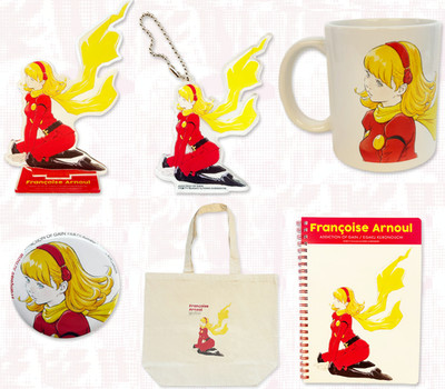 Cyborg 009 Francoise Acrylic Stand Tote Bag Mug Notebook 6 Piece Set