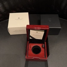 2022 Royal Mint memorial half Sovereign Gold  Proof, Box, Coa, NO COIN.