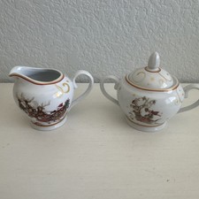 Williams Sonoma Twas The Night Before Christmas Cream & Sugar Rare