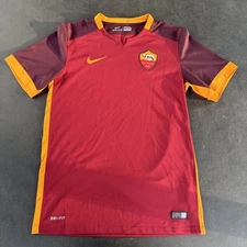 Nike S Soccer Jersey AS ROMA 2015/2016 HOME Dri-Fit 658924-678 BLANK Maroon