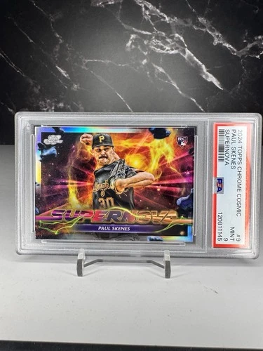 PAUL SKENES 2024 Topps Cosmic Chrome Supernova #9 SSP RC Rookie PSA 9🔥📈