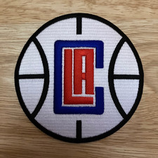LOS ANGELES CLIPPERS Modern Logo Embroidered Iron-On 4" Official NBA Patch