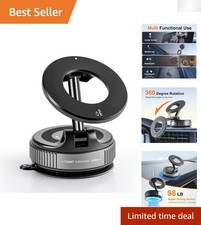 Ultra Strong Vacuum Suction Cup Car Mount - 360  Adjustable Phone Holder