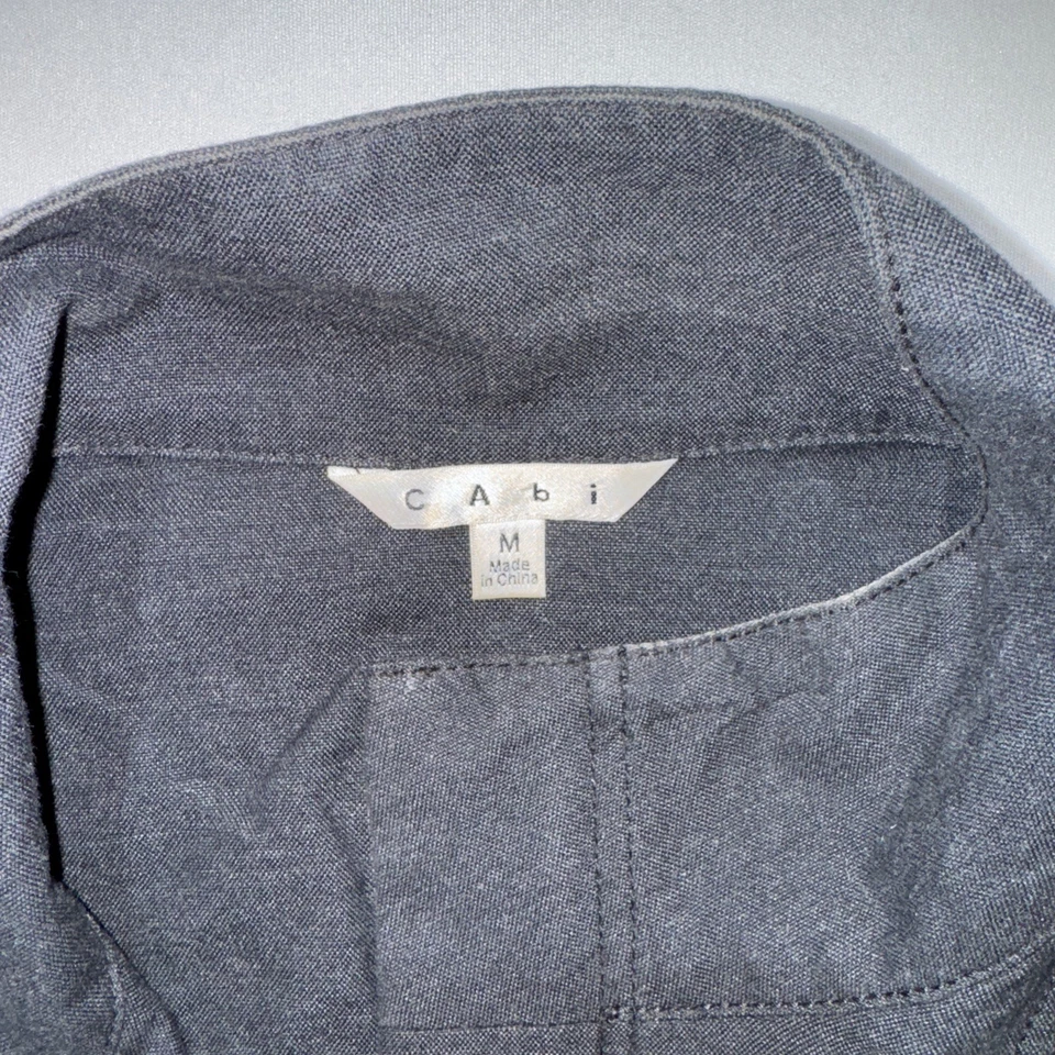 Cabi Women's Charcoal Gray Utility Jacket with Pockets Size Medium, Steampunk - Image 2 of 4