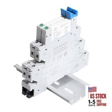 2Pcs Relay Electromagnetic Power Relay Miniature 24V Coil DC/AC Signal PLC Blue