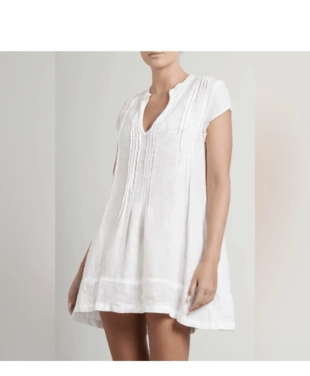 chinese dress ladies DRIFTER LINEN DRESS X FREE PEOPLE, hand made - MOMO NEW YORK