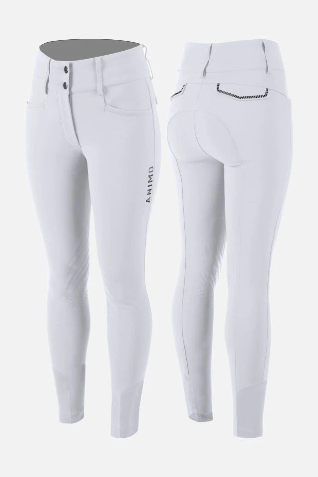 ANIMO Damen-Reithose NACHOS - weiss Gr.34/It40