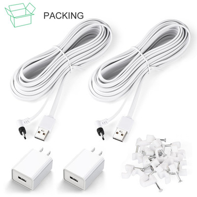 2Pack 25FT Power Cable Compatible with Arlo Essential 2K Outdoor Security Cam...