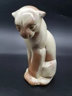 Frankoma Sitting Puma  Panther Cat #114  Mid-Century Modern Tan Desert Brown