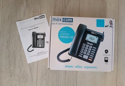 Maxcom Comfort MM28D HS GSM Tischtelefon für SIM-Karte