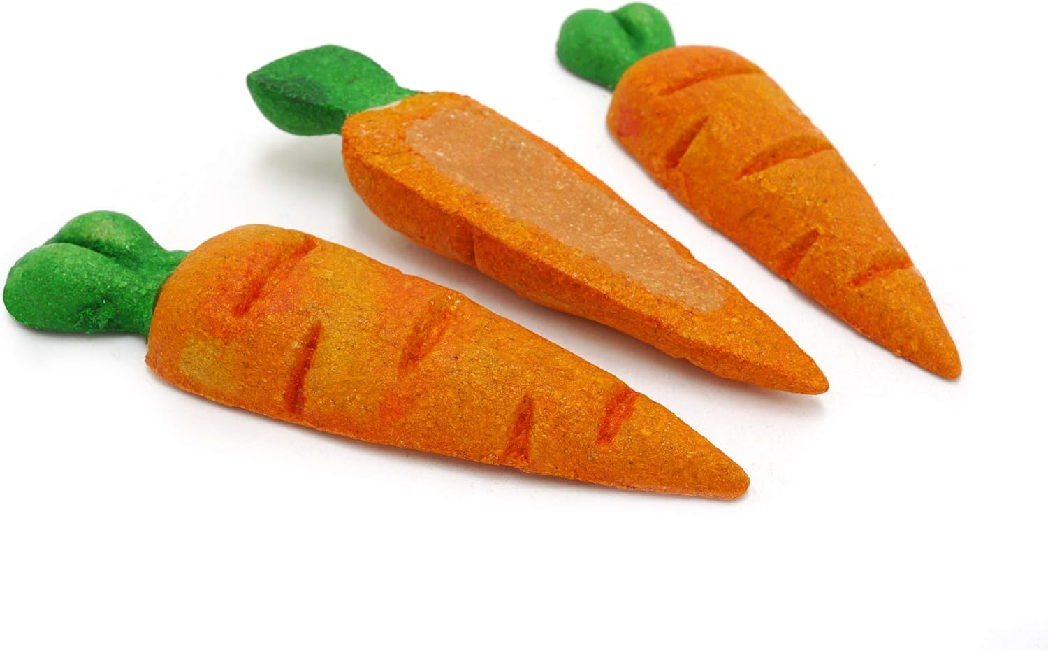 Rosewood Boredom Breaker Treat 'N' Gnaw Carrots – 3-Pack Edible Chew Toys for Ra