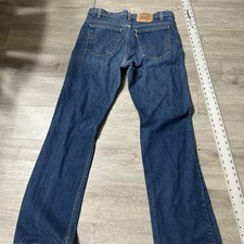 VTG Levis 517 Jeans Mens Blue Bootcut Orange Tab Dark Wash 90s USA Made